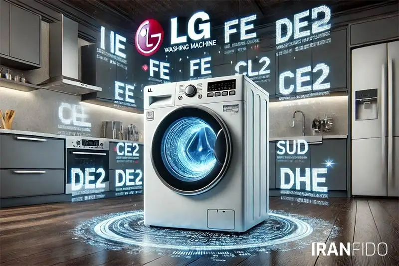 ارور ماشین لباسشویی ال جی