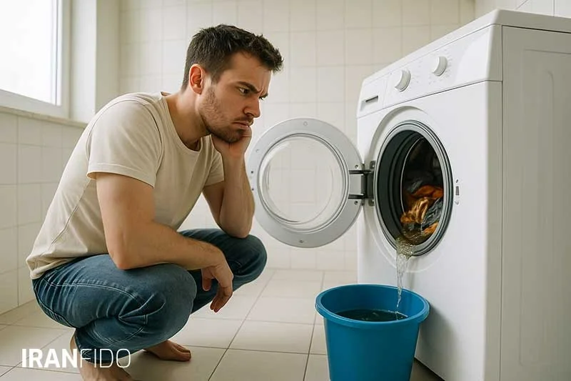 تخلیه نشدن آب ماشین لباسشویی